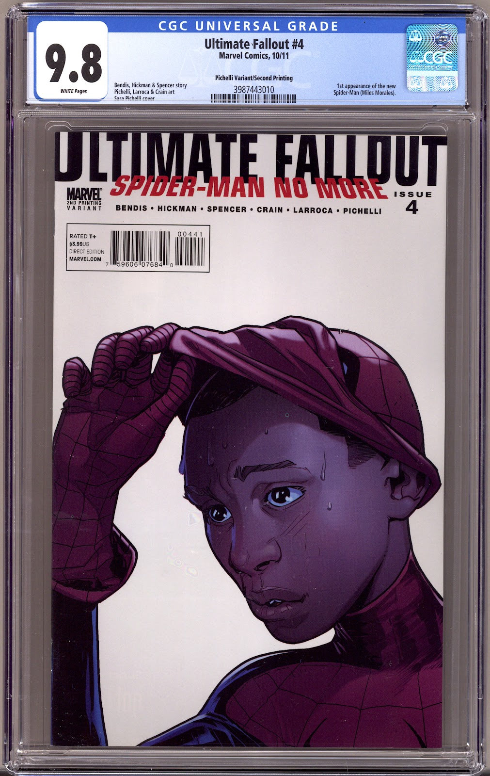 Ultimate Fallout   4 CGC 9.8 (NM/M)   () Pichelli   2nd Print