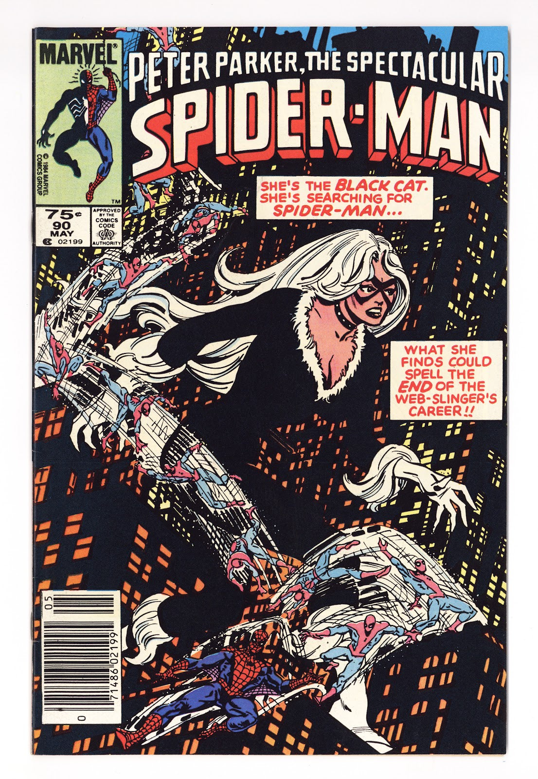 The Spectacular Spider-Man Vol 1 90 VF- (7.5) (1984) Canadian 