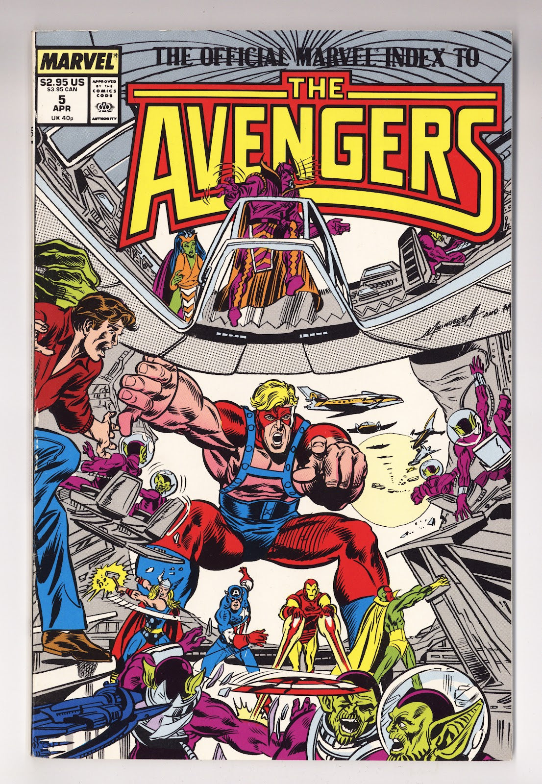 The Official Marvel Index to the Avengers Vol 1 5  Mid Grade   (1988)     
