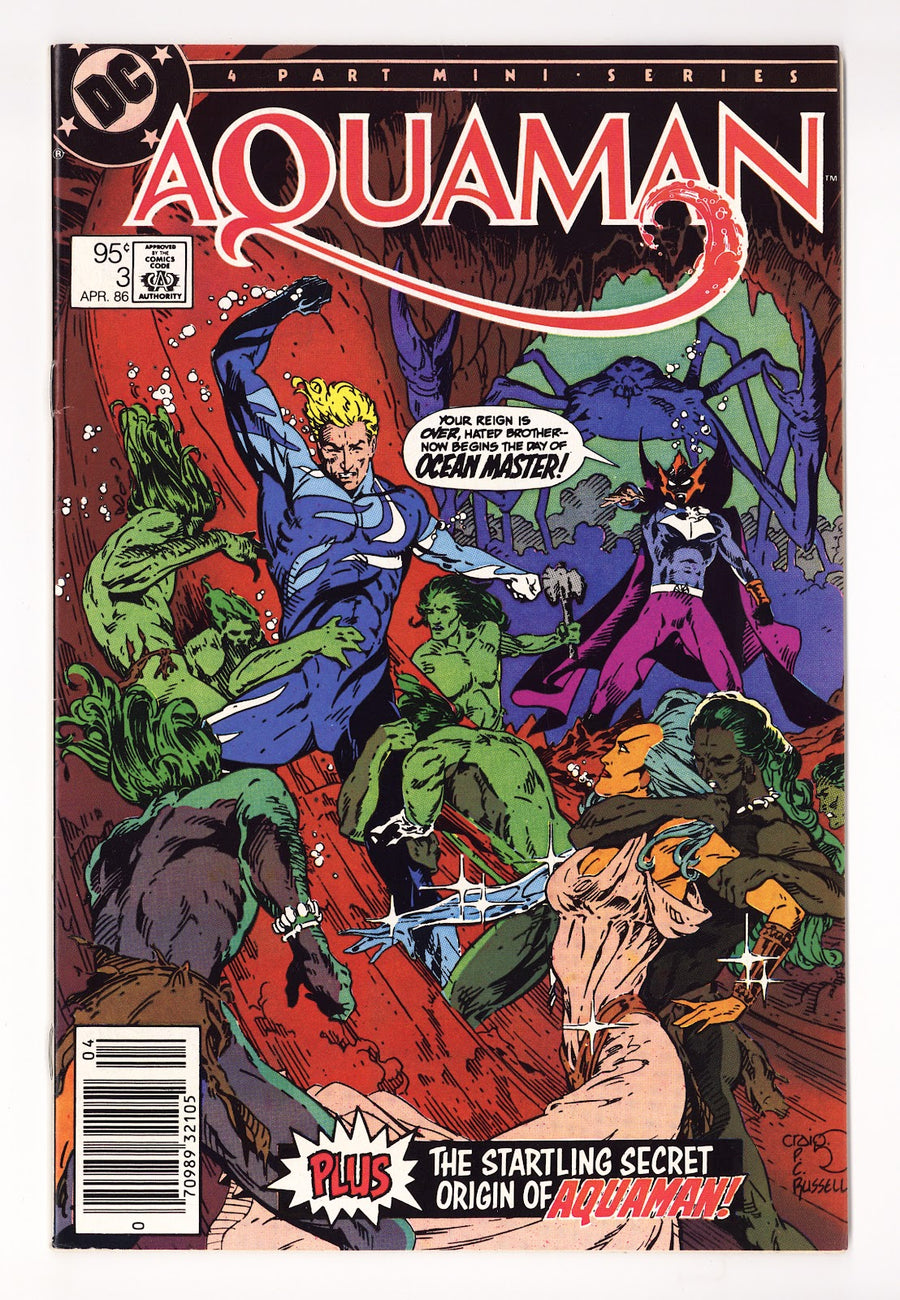 Aquaman Vol 2 3 VF+ (8.5) (1986) Canadian Price Variant 
