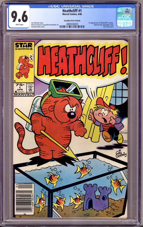 Heathcliff 1 CGC 9.6 (NM+) (1985) Canadian Price Variant