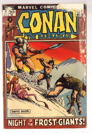 Conan the Barbarian Vol 1 16  Very Low Grade   (1972)