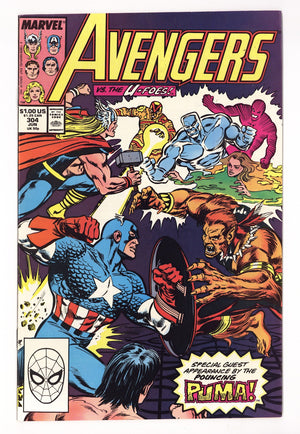 The Avengers Vol 1 304  High Grade   (1989)   Direct