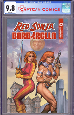 RED SONJA BARBARELLA #2 CVR A JOSEPH MICHAEL LINSNER thumbnail