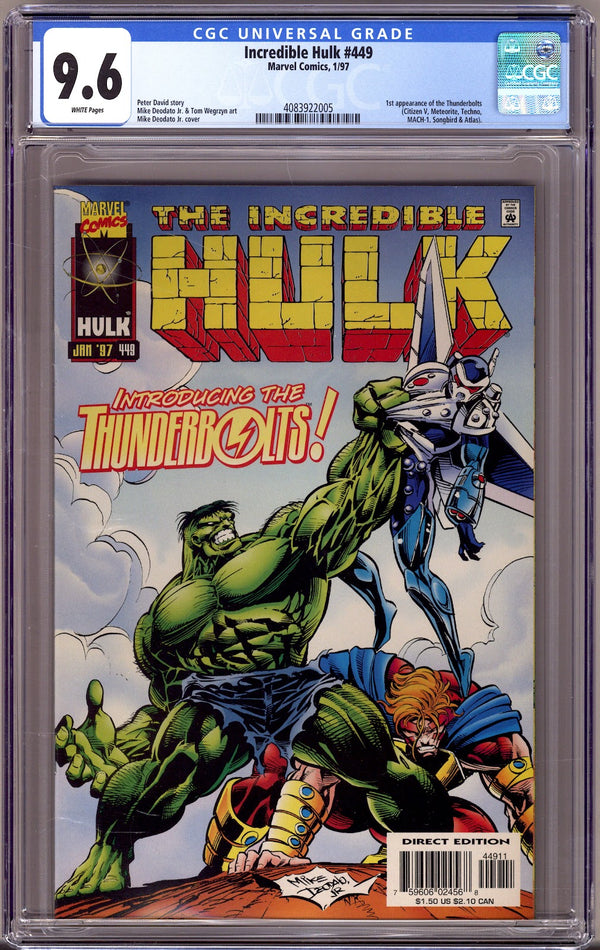 The Incredible Hulk Vol 1 449 CGC 9.6 (NM+) (1997)