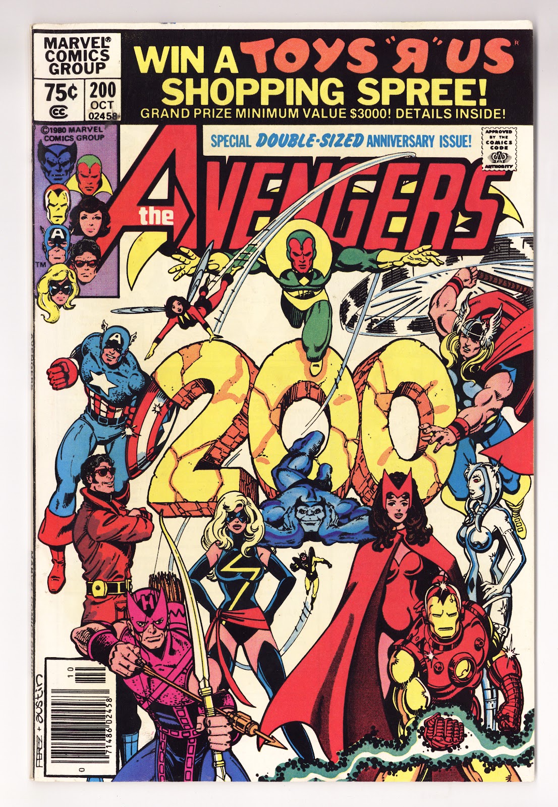 The Avengers Vol 1 200 FN- (5.5) (1980) Newsstand 