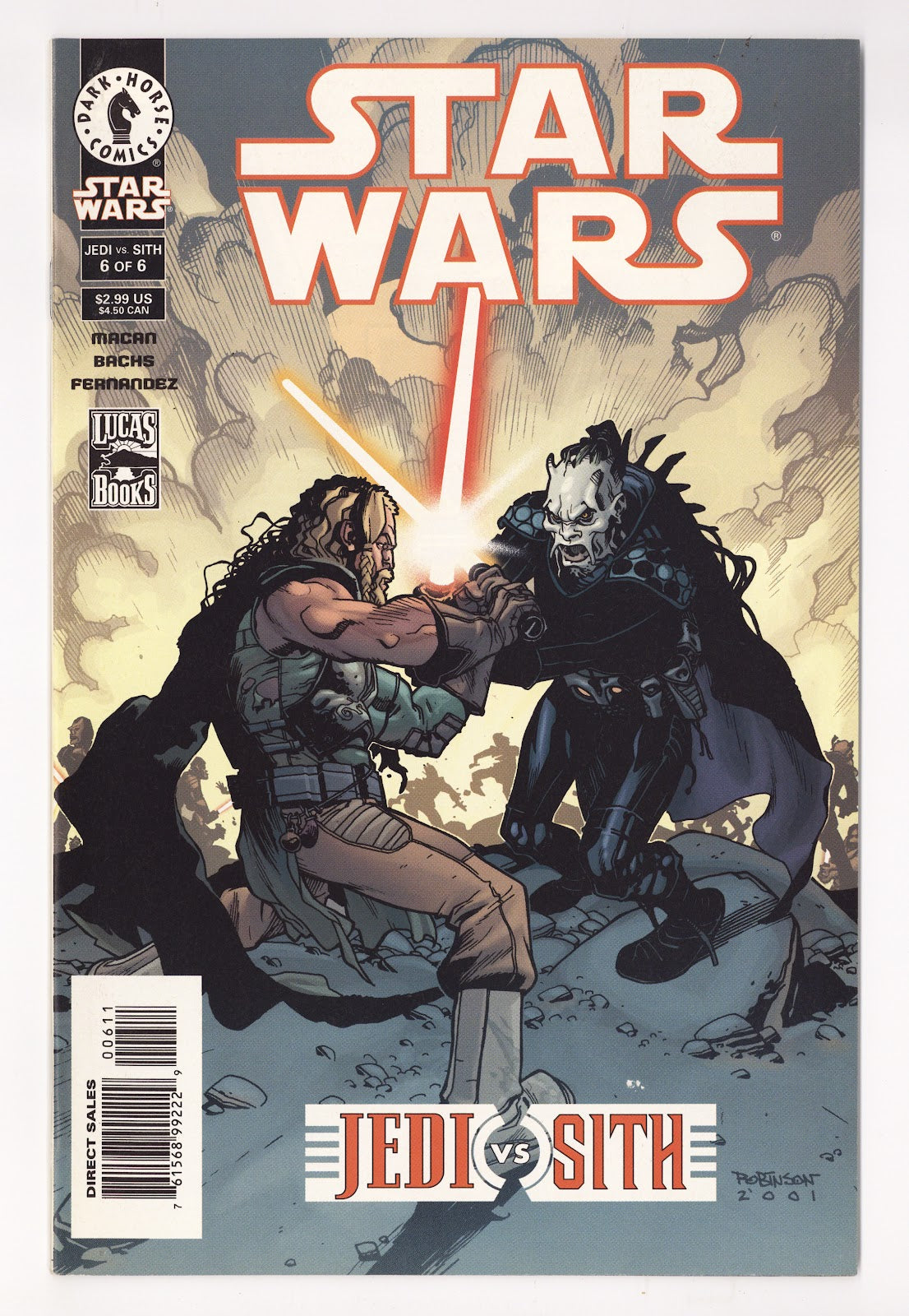 Star Wars: Jedi vs. Sith Vol 1 6  Mid Grade   (2001)     
