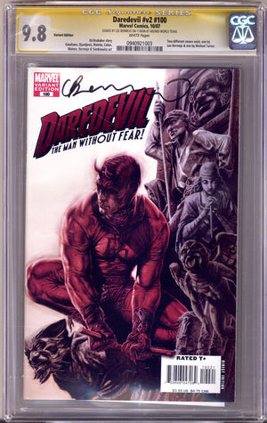Daredevil Vol 2 100 CGC 9.8 (NM/M) Sun Faded (2007) Bermejo Variant Signed x1 Cover Lee Bermejo