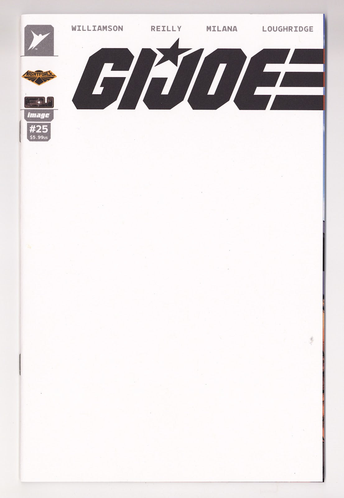 G.I. Joe 25 Sketch Blank Variant (2026)