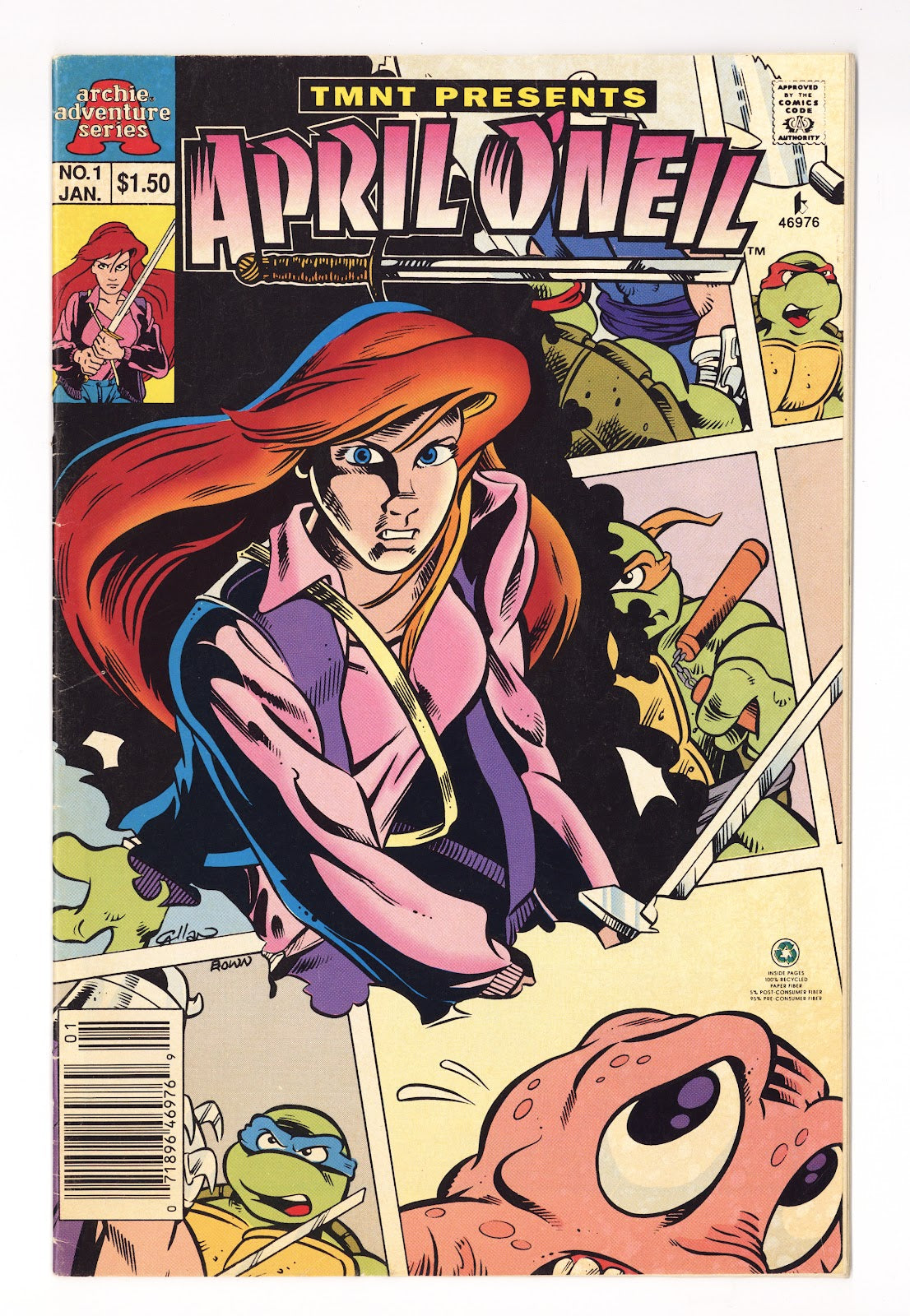 Teenage Mutant Ninja Turtles Presents: April O'Neil   1  Very Low Grade   (1993)   Canadian  