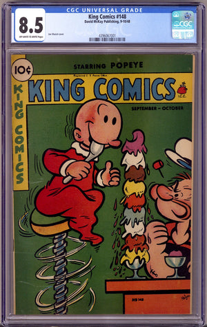 King Comics 148 CGC 8.5 (VF+) (1948)