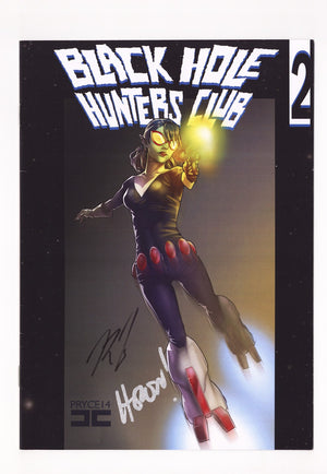 Black Hole Hunters Club 2 Mid Grade (2014) 3rd Print Signed x2 Cover Shane Heron & Ricky Lima