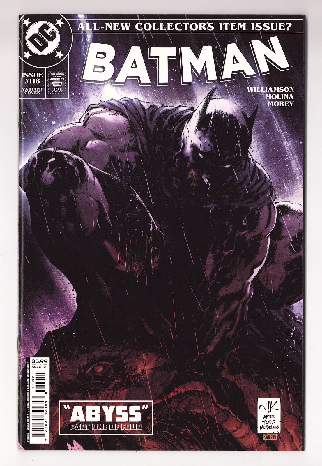 Batman Vol 3 118 High Grade (2022) Bogdanovic Variant 