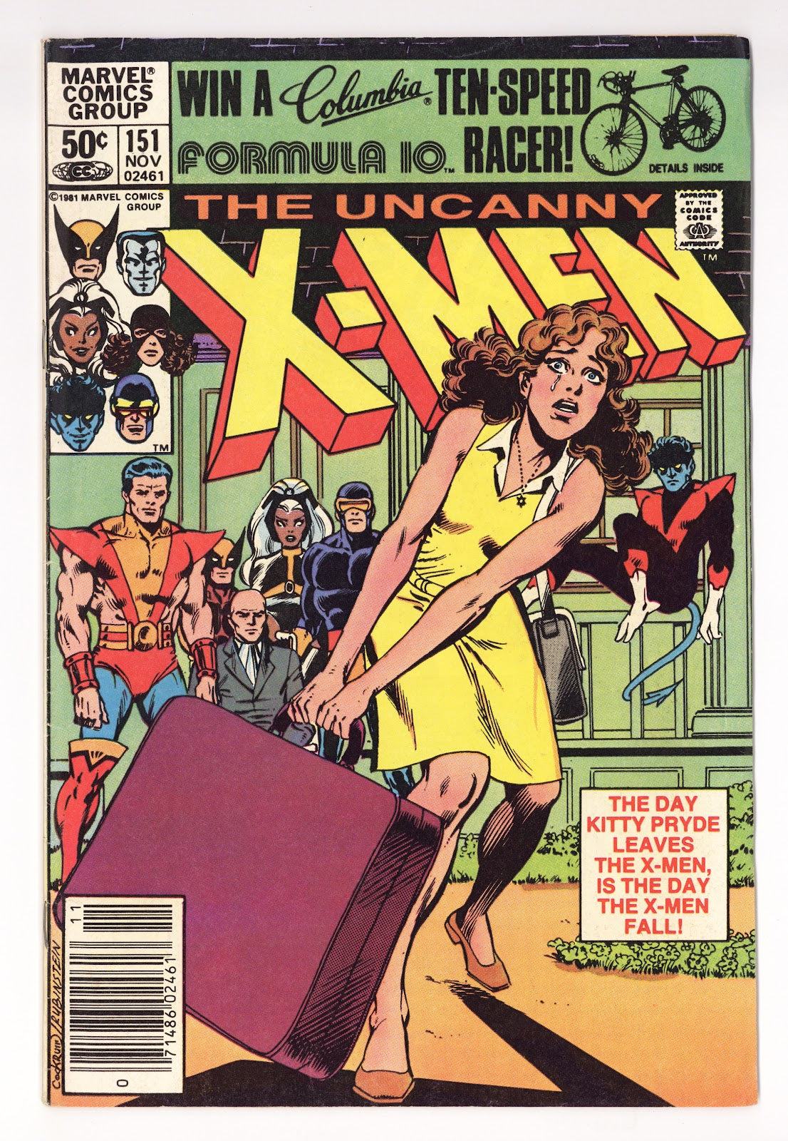 The Uncanny X-Men Vol 1 151  Low Grade   (1981)   Newsstand  