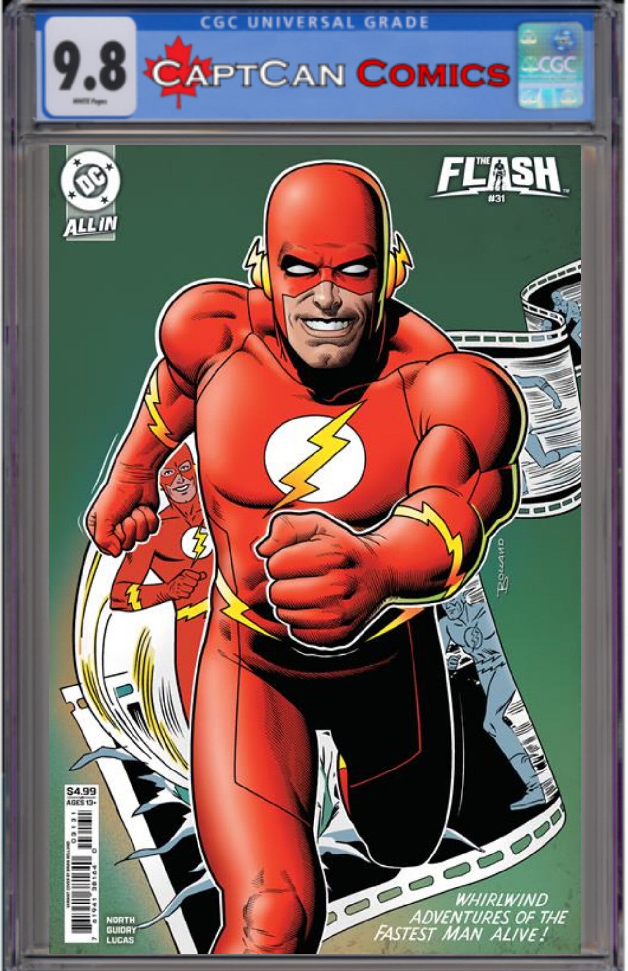 FLASH #31 CVR C BRIAN BOLLAND CARD STOCK VAR