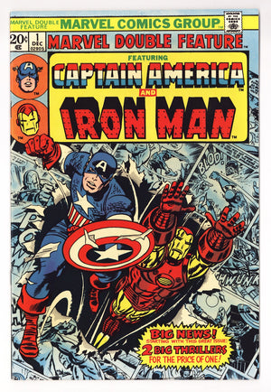 Marvel Double Feature Vol 1 1  VF+ (8.5)   (1973)