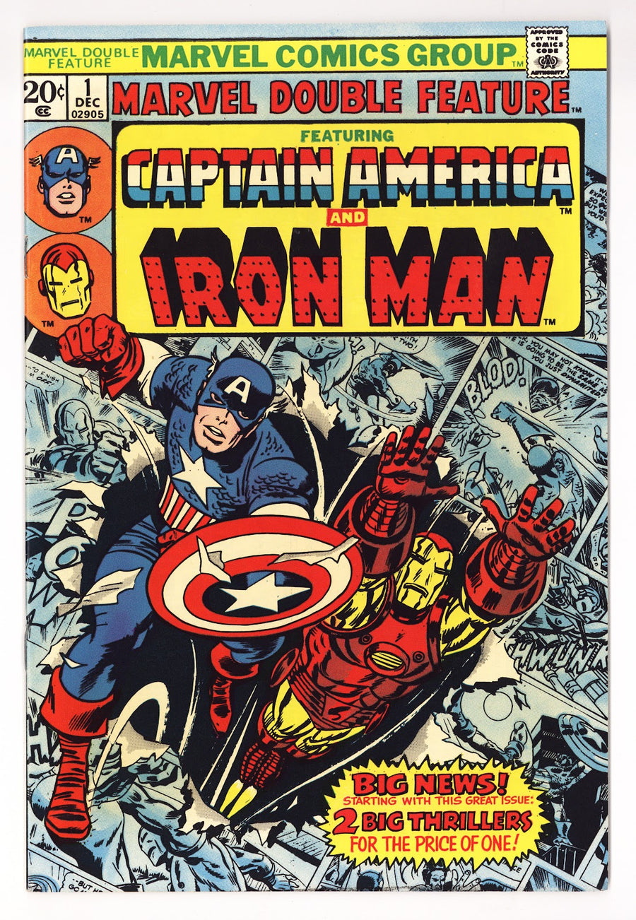 Marvel Double Feature Vol 1 1  VF+ (8.5)   (1973)     