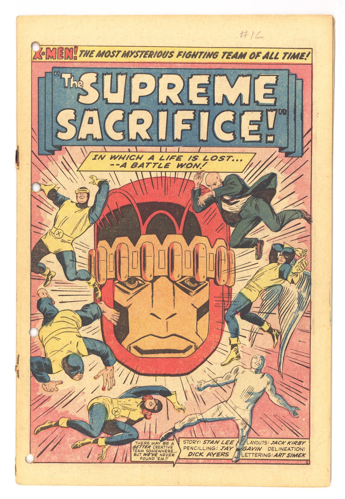 The X-Men Vol 1 16 Coverless (1966) 