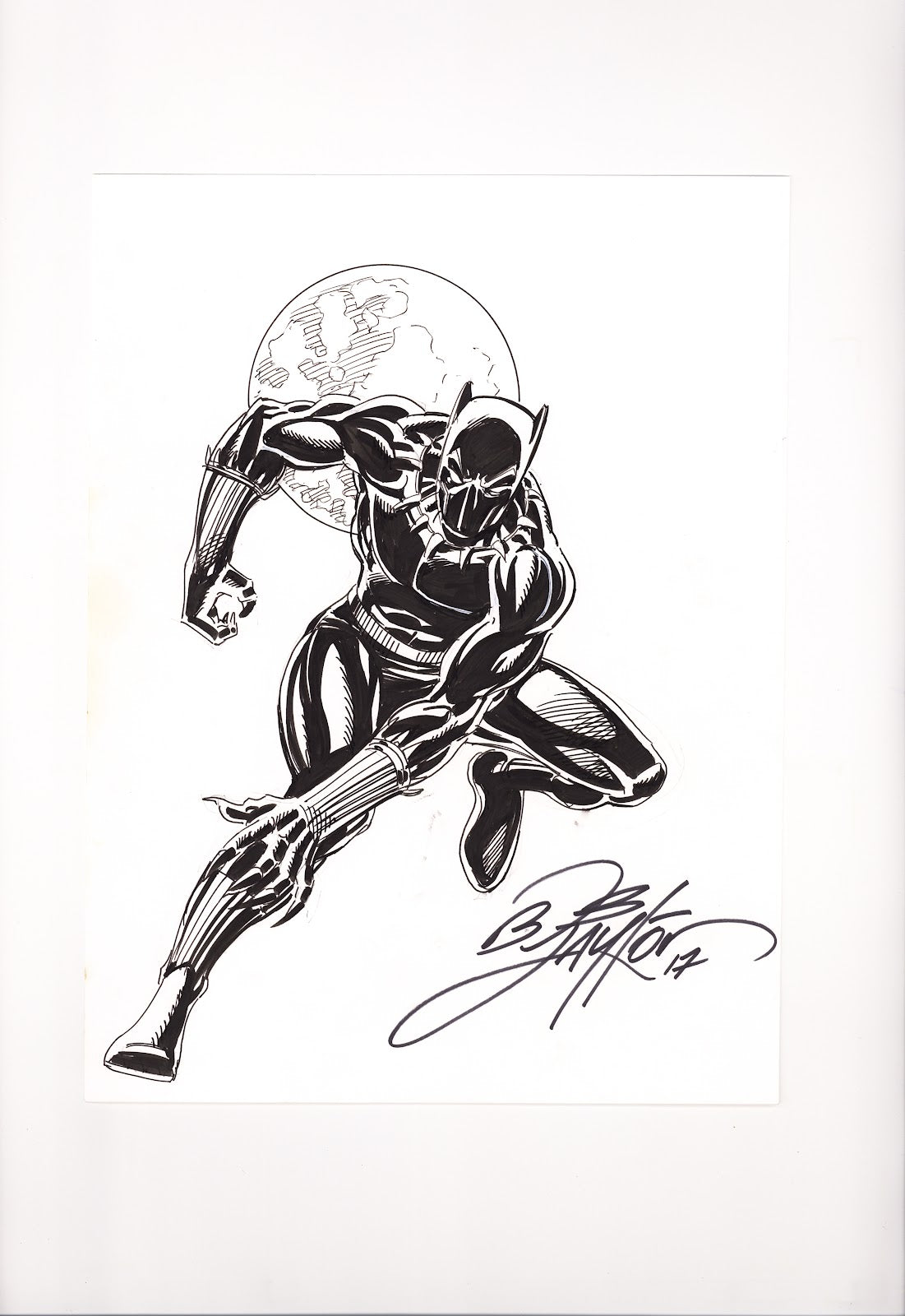 Bob Layton Black Panther Convention Sketch [nn] (2017) 