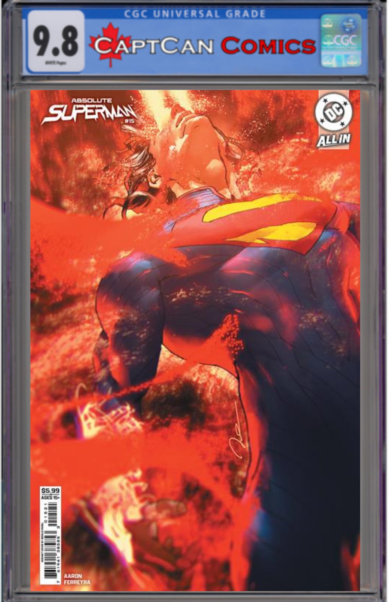 ABSOLUTE SUPERMAN #15 CVR B GERALD PAREL CARD STOCK VAR
