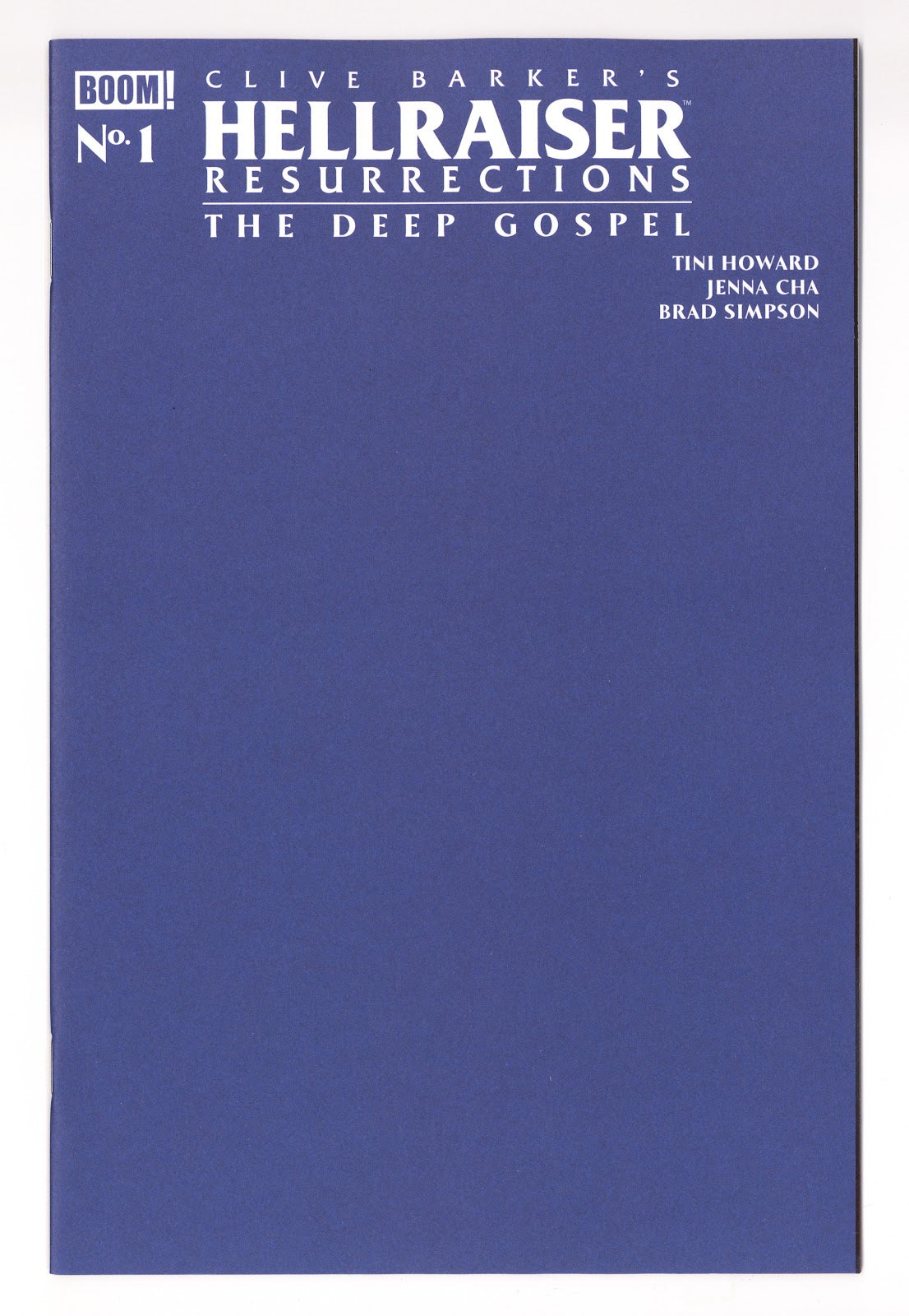 Hellraiser: Resurrections - The Deep Gospel  1   Sketch Blank Variant   (2026)