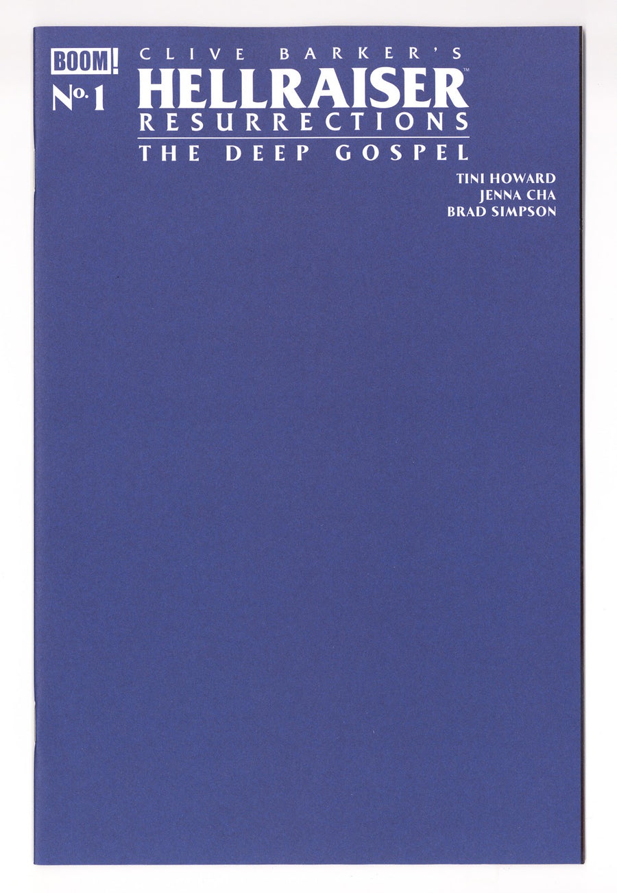 Hellraiser: Resurrections - The Deep Gospel  1   Sketch Blank Variant   (2026)
