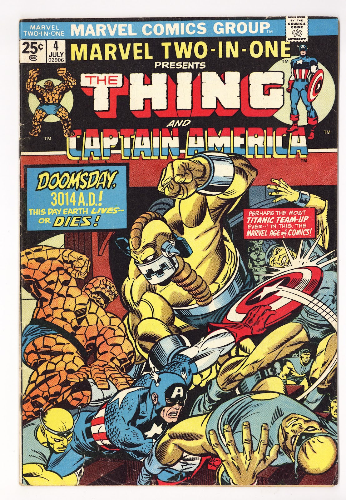 Marvel Two-in-One Vol 1 4  Low Grade   (1974)     
