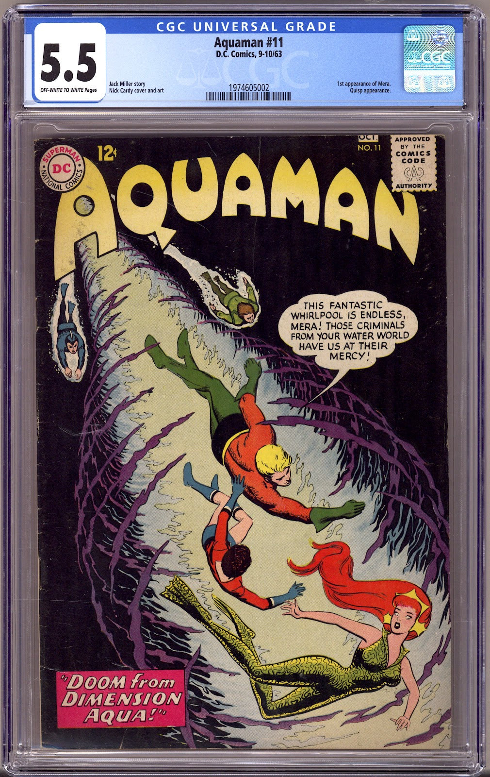 Aquaman Vol 1 11 CGC 5.5 (FN-) (1963) 
