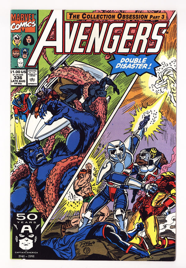 The Avengers Vol 1 336 High Grade (1991)