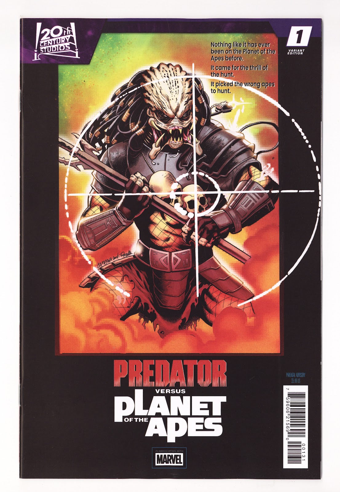 Predator Vs. the Planet of the Apes  1 Campana  Variant   (2026)