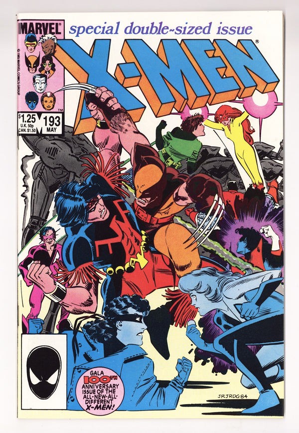 The Uncanny X-Men Vol 1 193  NM- (9.2)   (1985)
