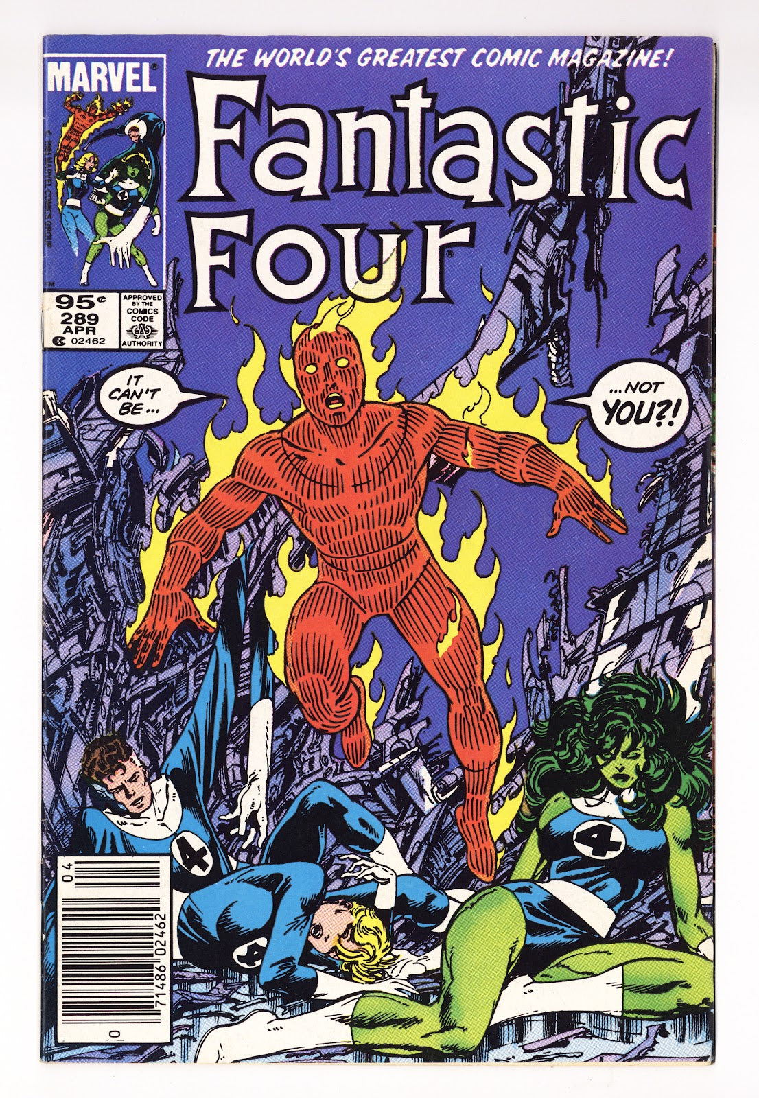 Fantastic Four Vol 1 289 Low Grade (1986) Canadian Price Variant 