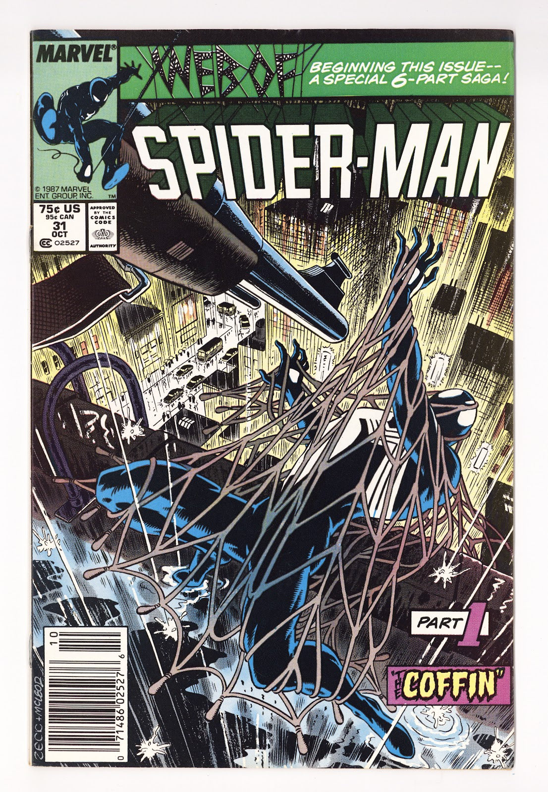 Web of Spider-Man Vol 1 31 FN- (5.5) (1987) Newsstand 