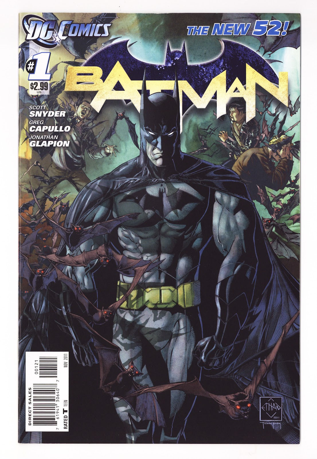 Batman Vol 2 1  VF+ (8.5)   (2011) Sciver   Variant  
