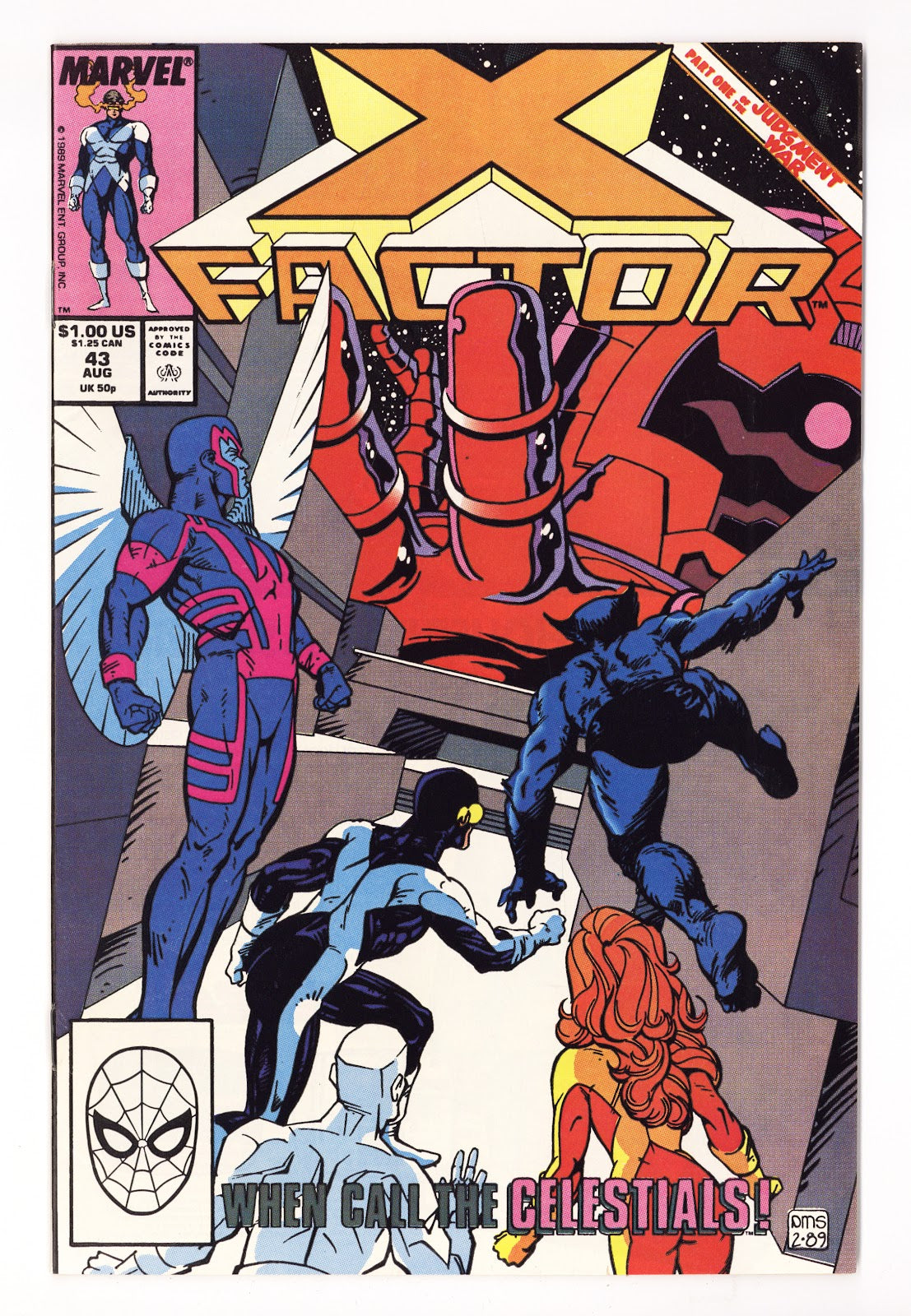 X-Factor Vol 1 43  High Grade   (1989)   Direct  