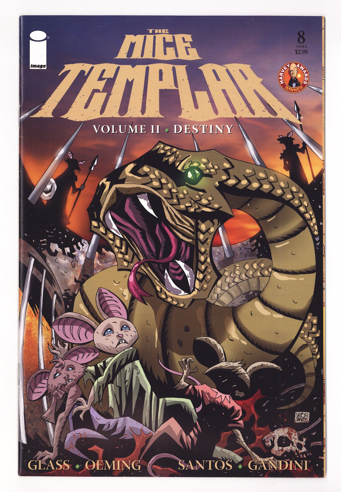The Mice Templar Volume II: Destiny 8 Mid Grade (2010) Santos Variant 