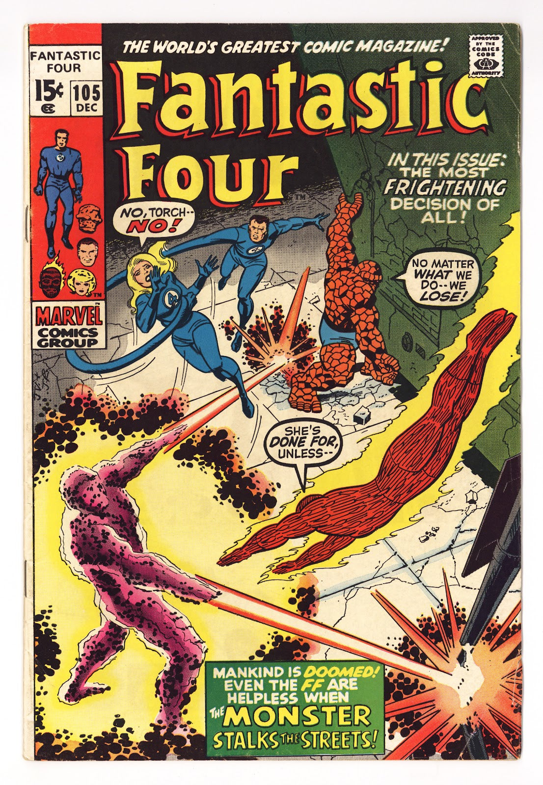 Fantastic Four Vol 1 105 FN- (5.5) (1970) 