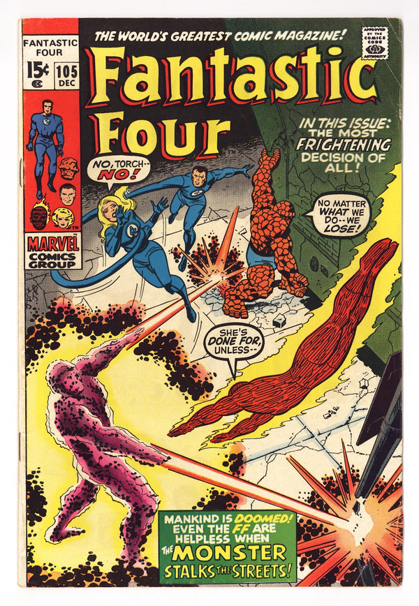 Fantastic Four Vol 1 105 FN- (5.5) (1970)