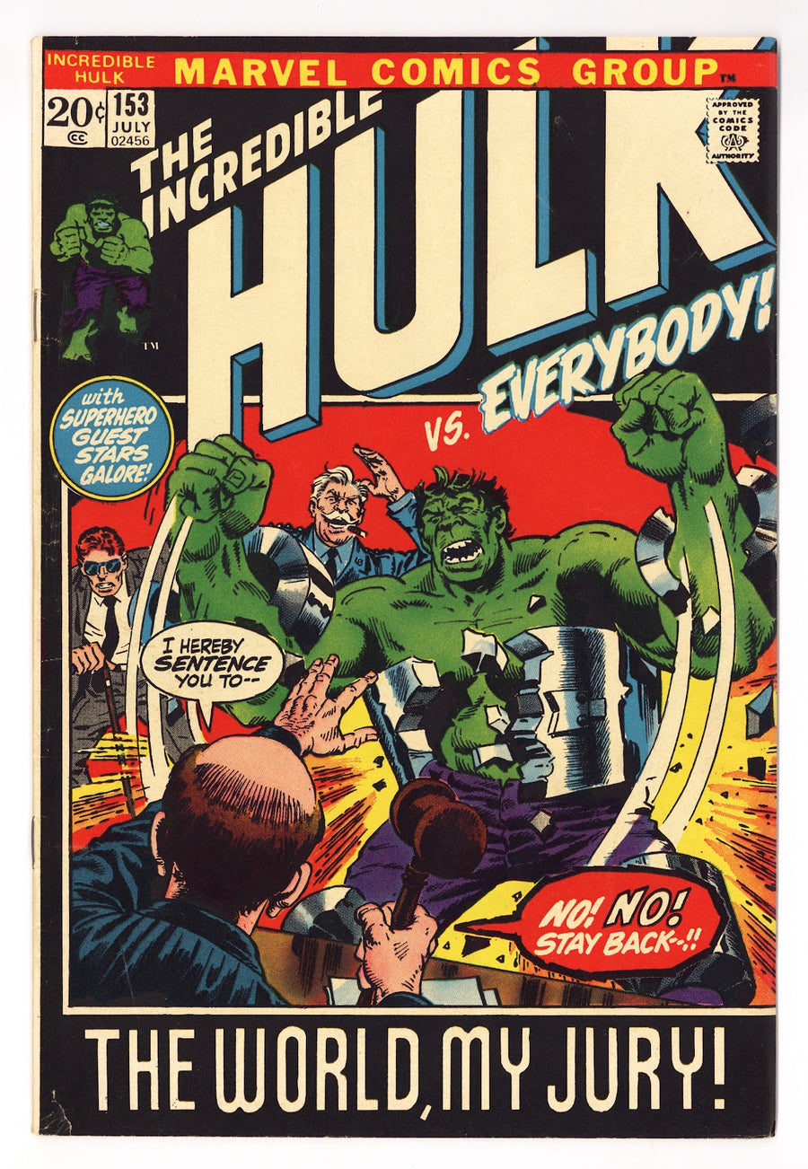 The Incredible Hulk Vol 1 153  FN- (5.5)   (1972)     