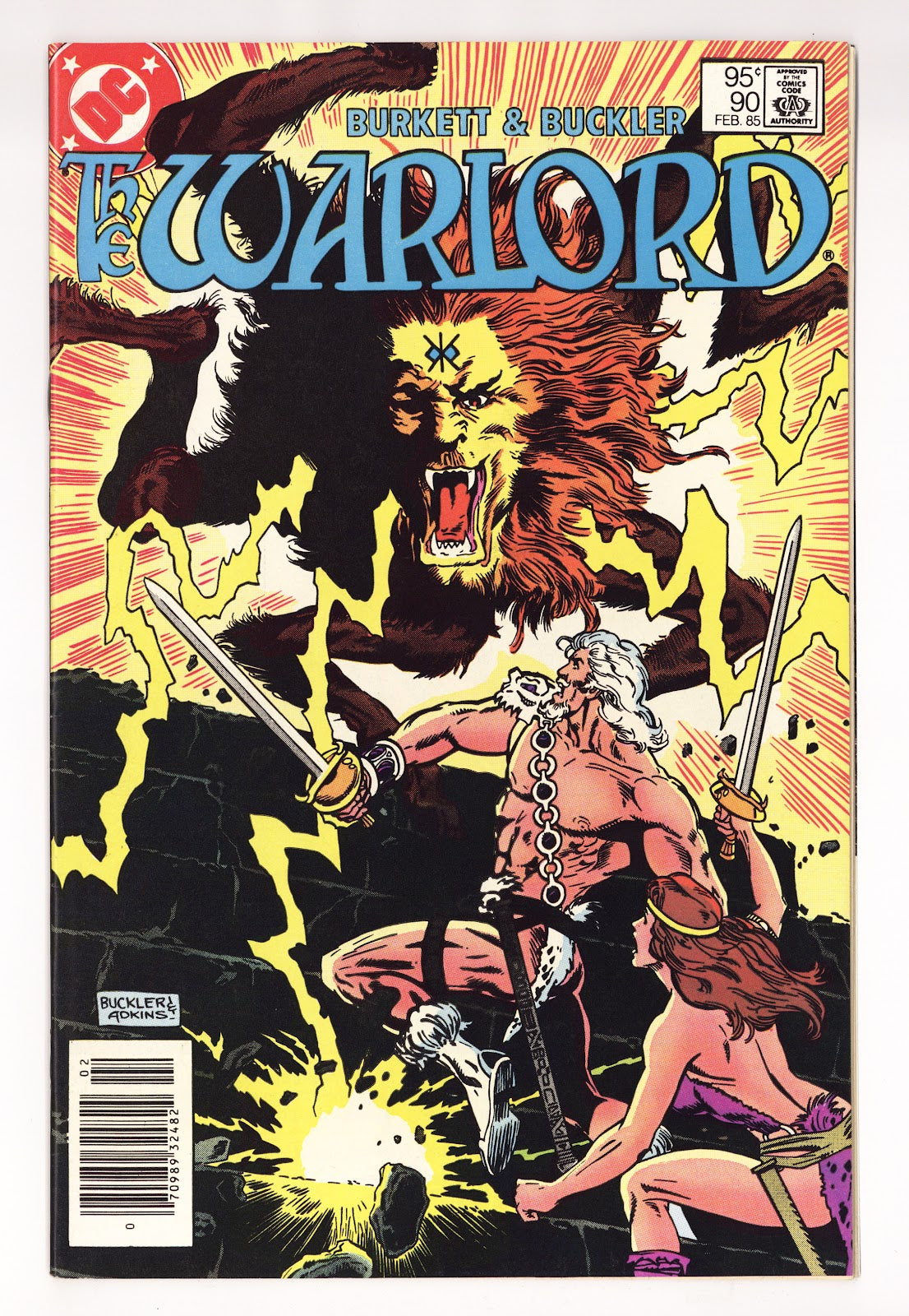 Warlord Vol 1 90  Mid Grade   (1985)   Canadian Price Variant