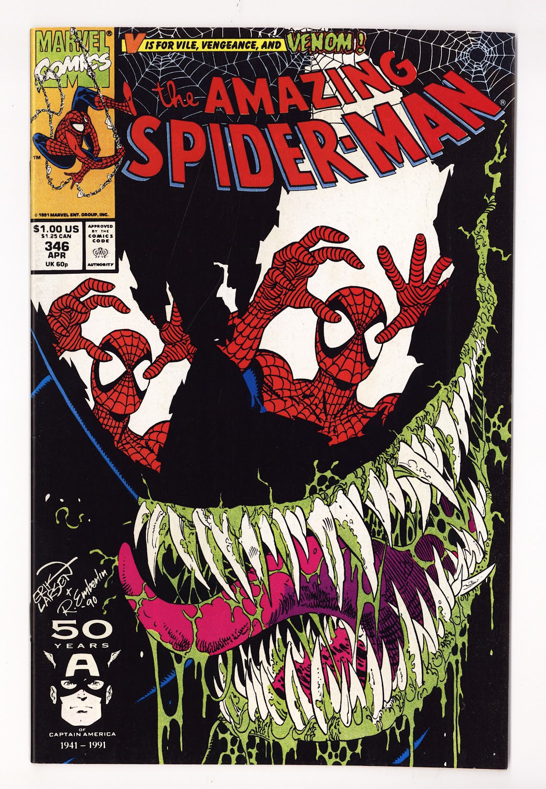 The Amazing Spider-Man Vol 1 346 VF/NM (9.0) (1991)  