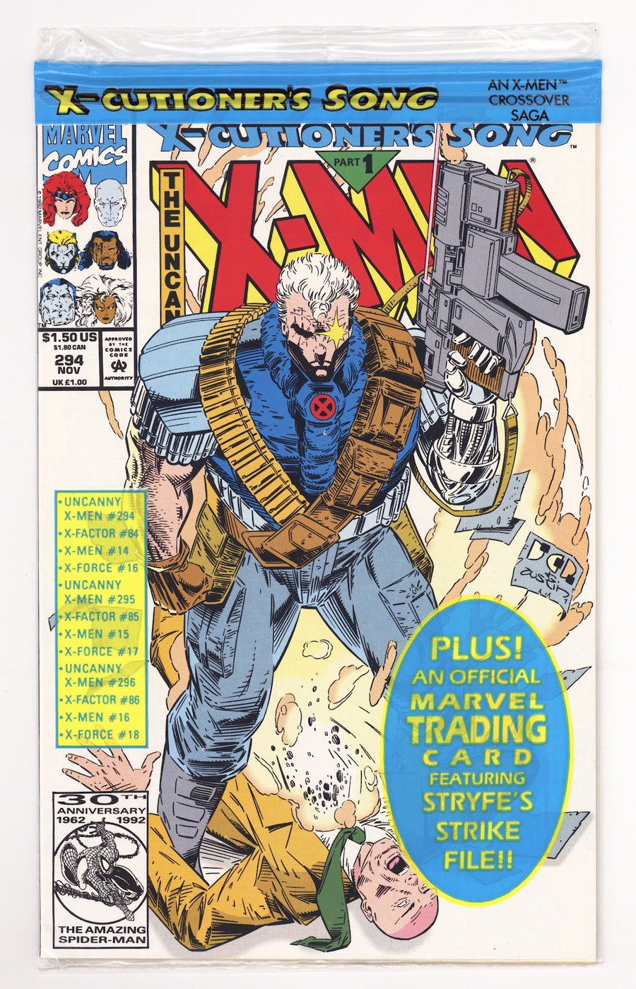 The Uncanny X-Men Vol 1 294  High Grade   (1992)   Sealed