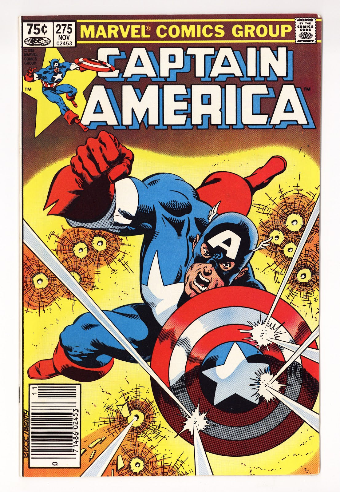 Captain America Vol 1 275  VF- (7.5)   (1982)   Canadian Price Variant