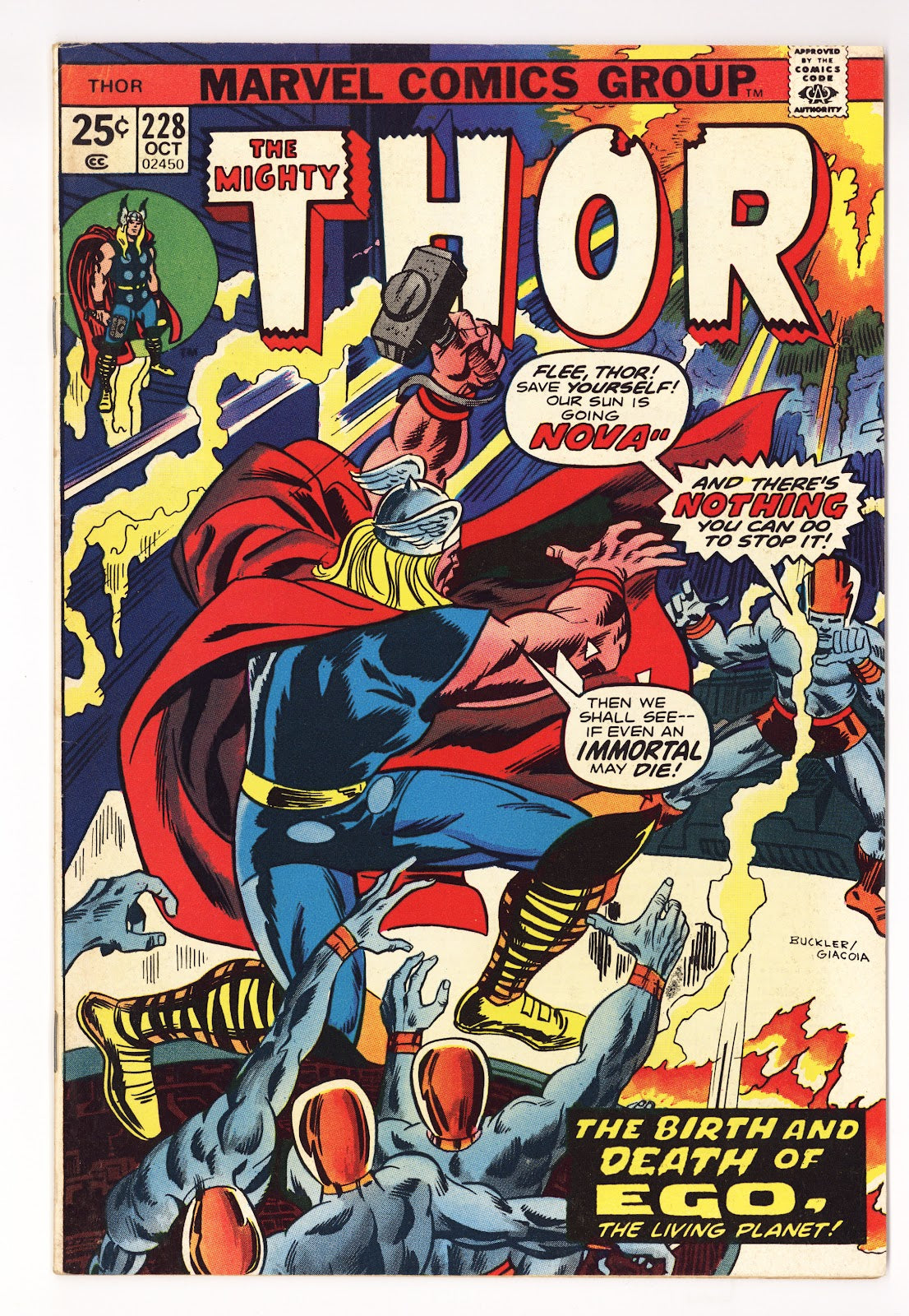 Thor Vol 1 228  Mid Grade   (1974)     