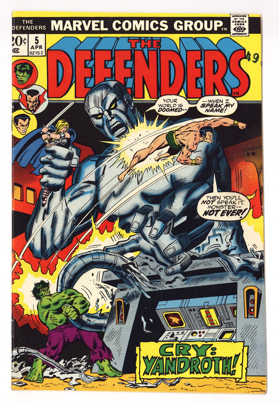 The Defenders Vol 1 5  FN/VF (7.0)   (1973)     