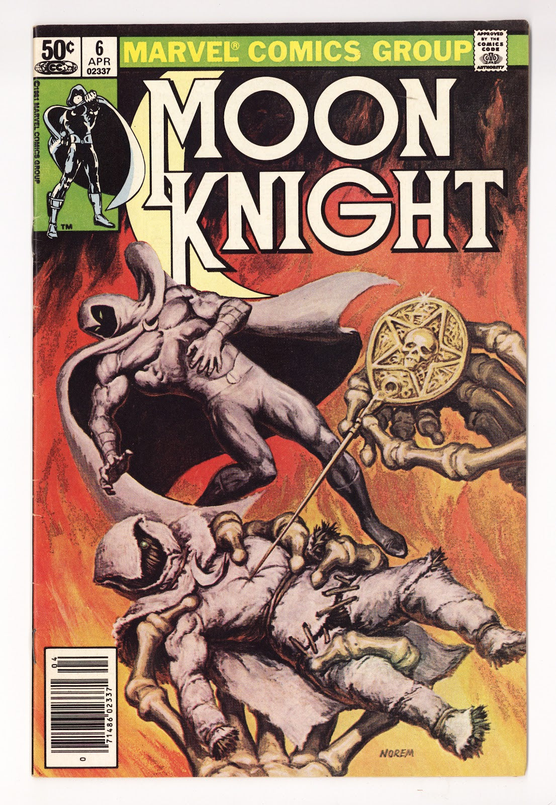 Moon Knight Vol 1 6 Mid Grade (1981) Newsstand 