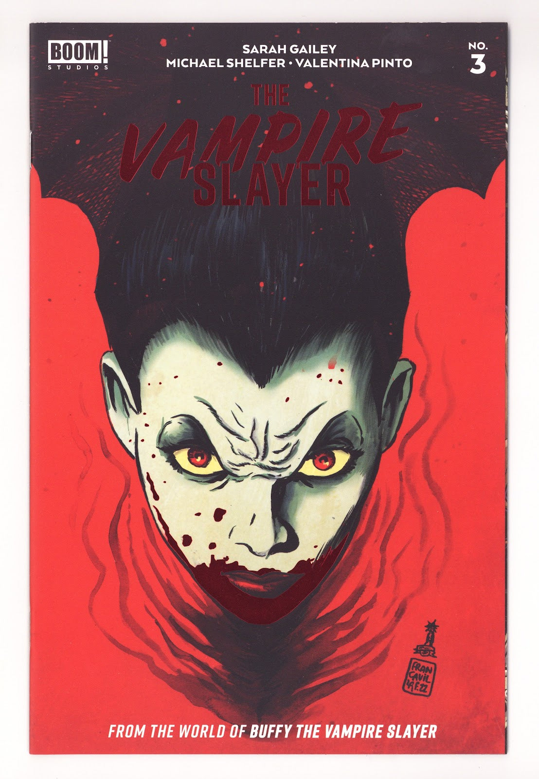 The Vampire Slayer 3 High Grade (2022) Francavilla Red Foil Variant 