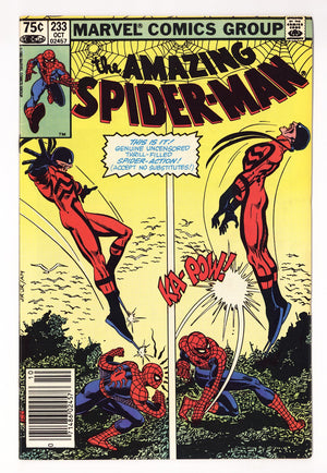 The Amazing Spider-Man Vol 1 233  Low Grade   (1982) Canadian   Canadian Price Variant