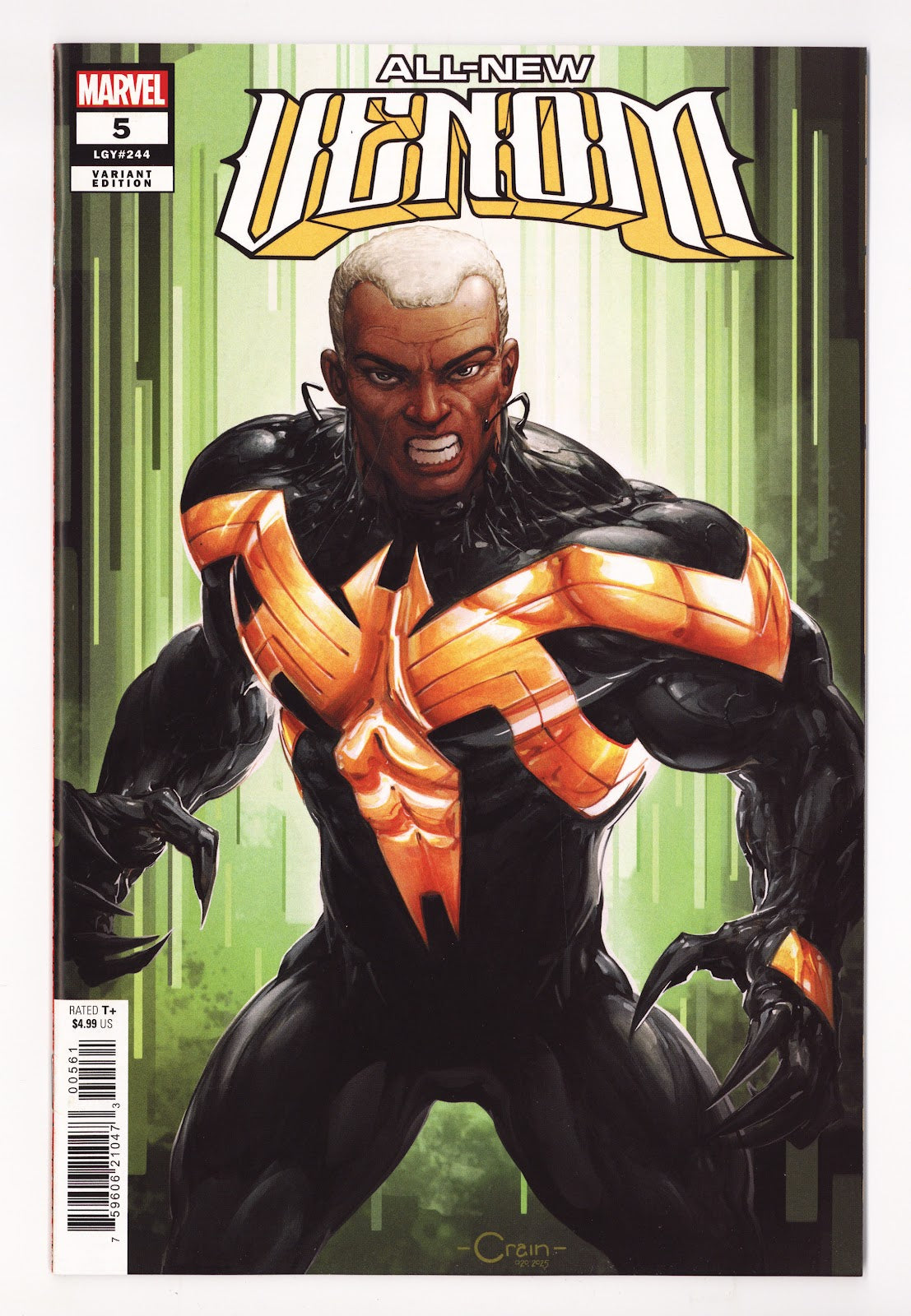 All-New Venom   5 (244)  High Grade   (2025) Crain  'Suspect B' (Robbie Robertson)  Variant  