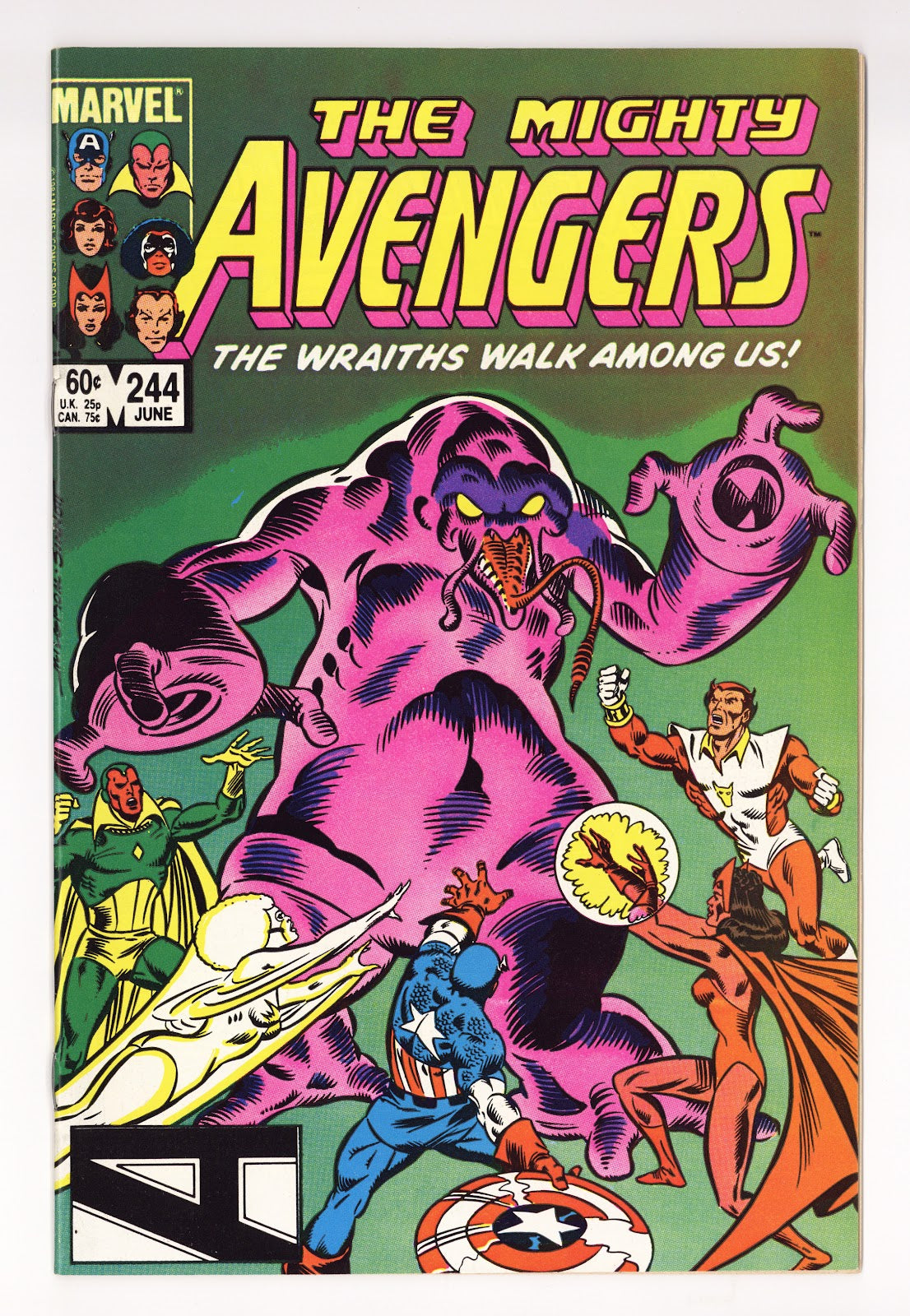 The Avengers Vol 1 244 High Grade (1984) 